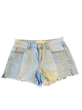 Gap 1969 Best Girlfriend Short 26 Light Wash Cutoff Raw Hem Denim